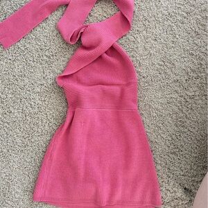 Free People Pink Beach Wrap Dress